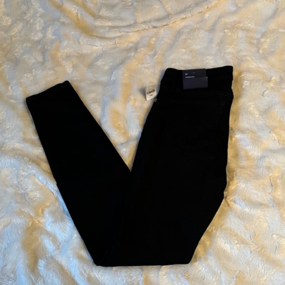 Gap Premium Black Super Skinny Jeans Size 26 Mid Rise Stretch 5 Pocket NWT